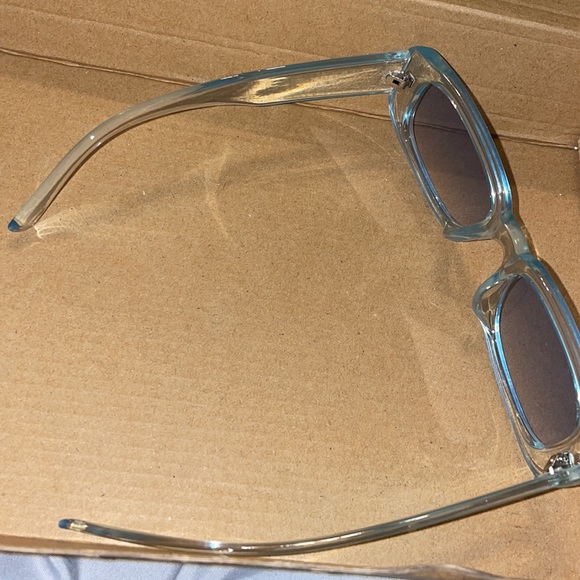 Blue Translucent Y2K Sunglasses - Picture 5 of 5